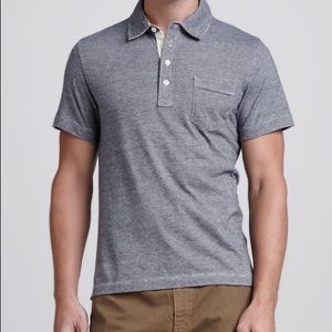 Billy Reid Pensacola Space-Dye Polo Shirt | L